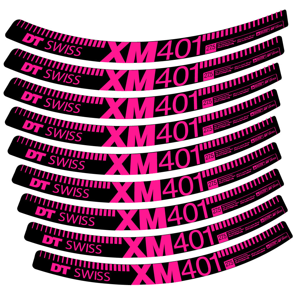 Aufkleber DT Swiss XM401, MTB-Rad 29, Fahrradaufkleber Vinyl
