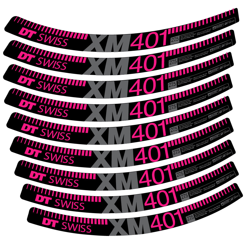 Aufkleber DT Swiss XM401, MTB-Rad 29, Fahrradaufkleber Vinyl