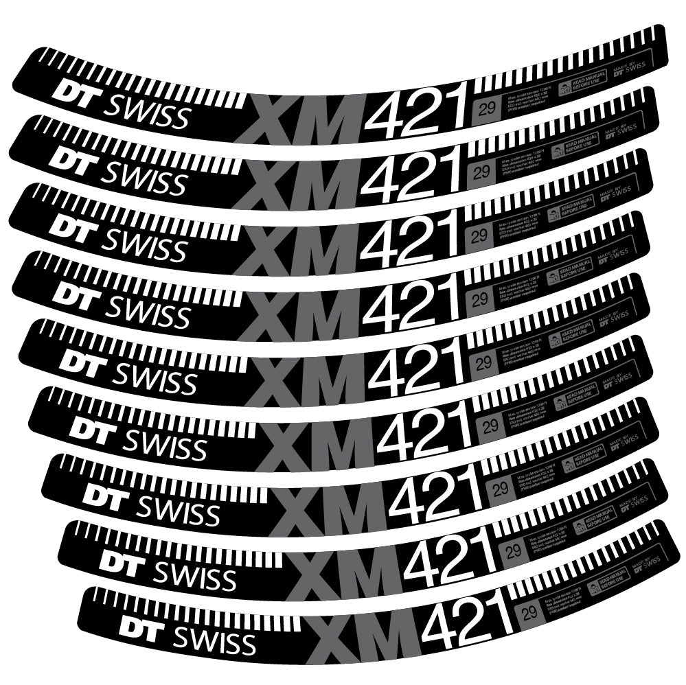 Aufkleber DT Swiss XM421, MTB-Rad 29, Fahrradaufkleber Vinyl