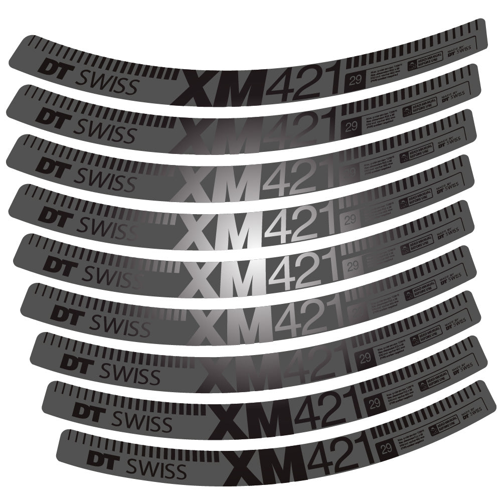 Aufkleber DT Swiss XM421, MTB-Rad 29, Fahrradaufkleber Vinyl