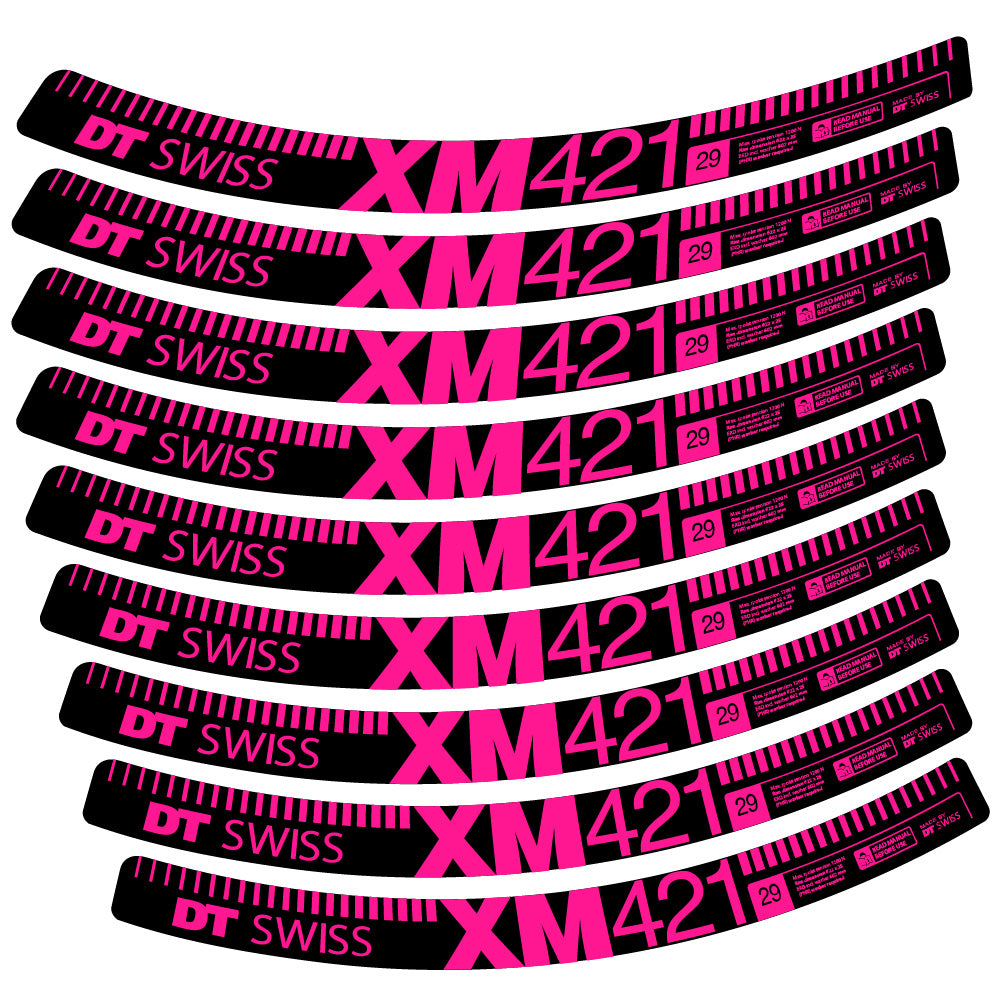 Aufkleber DT Swiss XM421, MTB-Rad 29, Fahrradaufkleber Vinyl