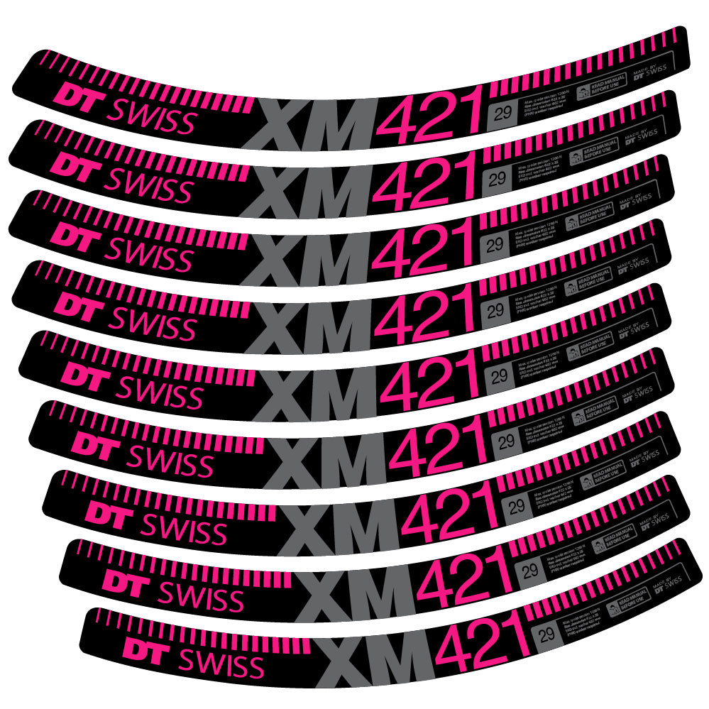 Aufkleber DT Swiss XM421, MTB-Rad 29, Fahrradaufkleber Vinyl