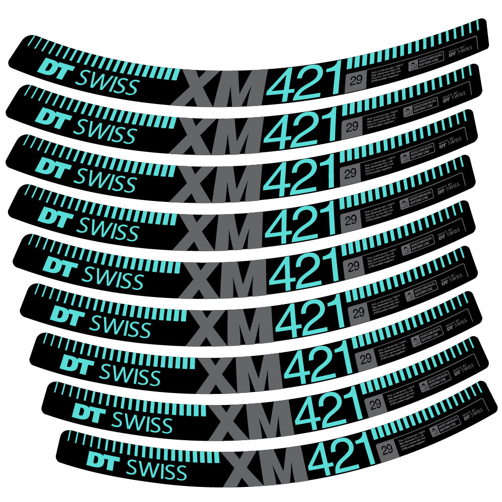 Aufkleber DT Swiss XM421, MTB-Rad 29, Fahrradaufkleber Vinyl