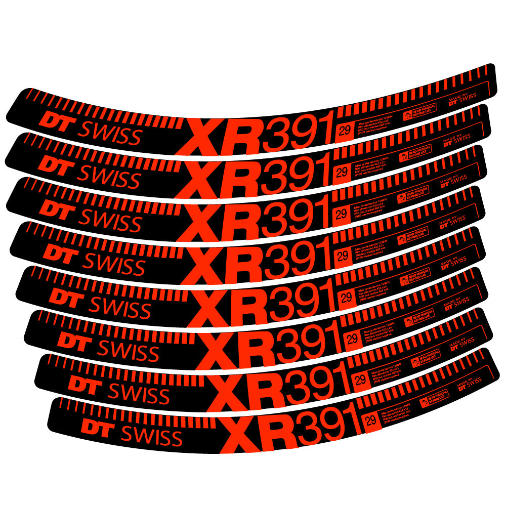 Aufkleber DT Swiss XR391, MTB-Rad 29, Fahrradaufkleber Vinyl