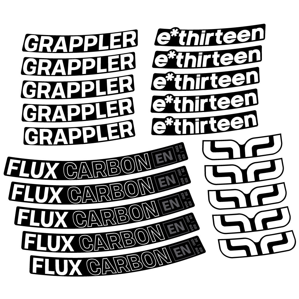 Aufkleber E-Thirteen Grappler Flux, MTB-Rad 29, Fahrradaufkleber Vinyl