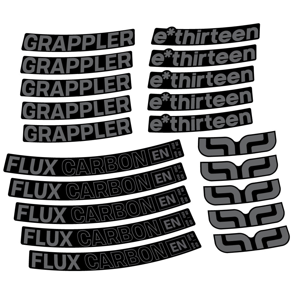 Aufkleber E-Thirteen Grappler Flux, MTB-Rad 29, Fahrradaufkleber Vinyl