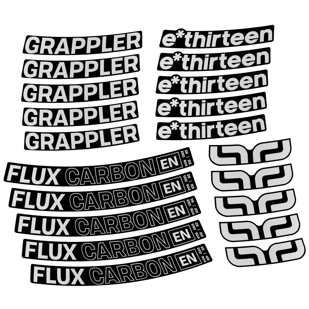 Aufkleber E-Thirteen Grappler Flux, MTB-Rad 29, Fahrradaufkleber Vinyl