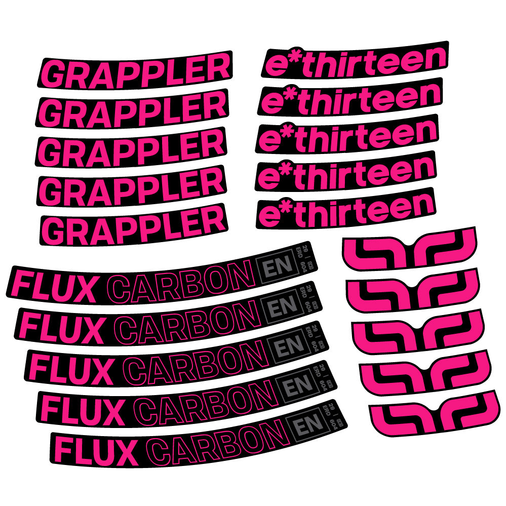 Aufkleber E-Thirteen Grappler Flux, MTB-Rad 29, Fahrradaufkleber Vinyl