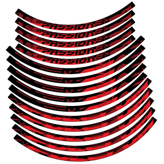 Red decal for Fulcrum Red Passion 3 MTB wheel 29" – bike sticker vinyl