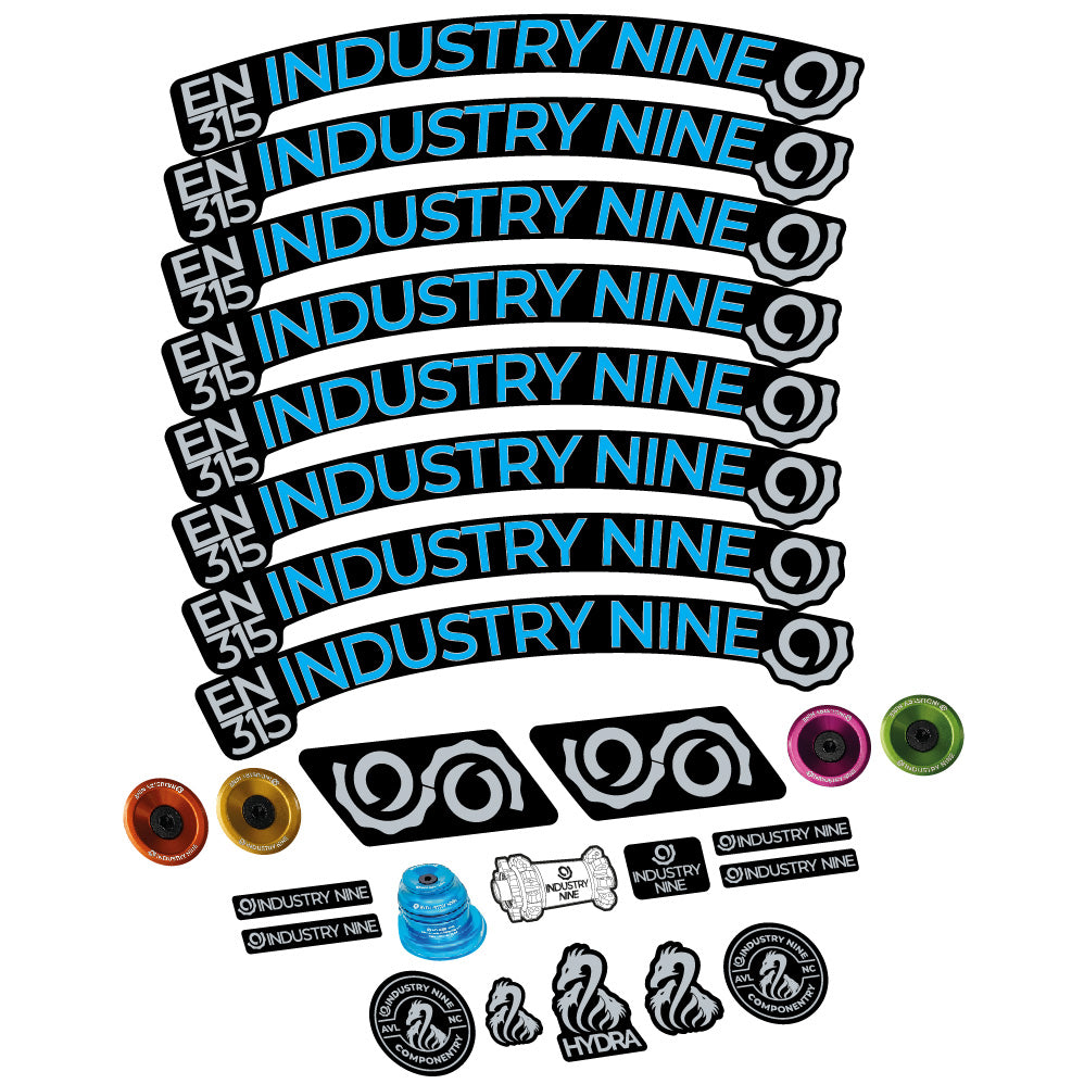 Aufkleber Industry Nine Enduro 315 Carbon, MTB-Rad 29, Fahrradaufkleber Vinyl