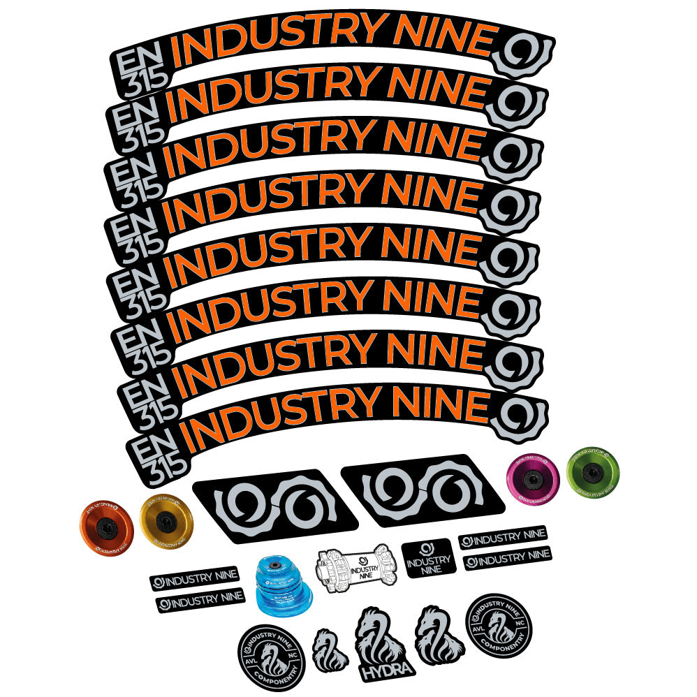 Aufkleber Industry Nine Enduro 315 Carbon, MTB-Rad 29, Fahrradaufkleber Vinyl
