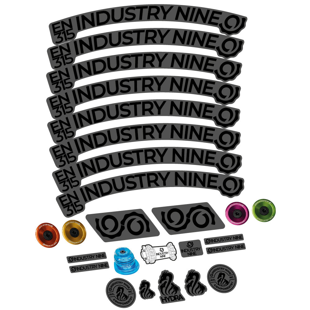 Aufkleber Industry Nine Enduro 315 Carbon, MTB-Rad 29, Fahrradaufkleber Vinyl