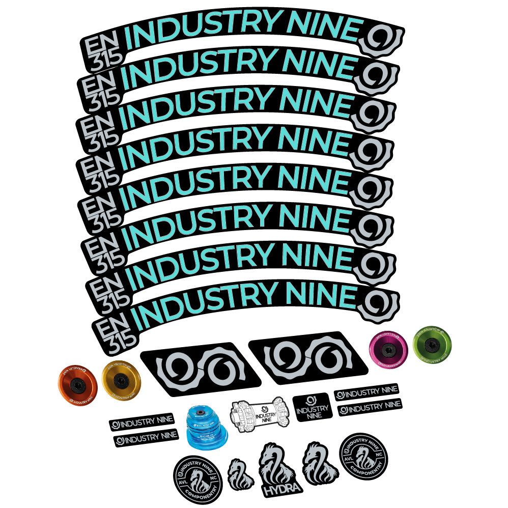 Aufkleber Industry Nine Enduro 315 Carbon, MTB-Rad 29, Fahrradaufkleber Vinyl