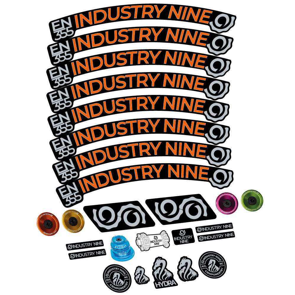 Aufkleber Industry Nine Enduro 355, MTB-Rad 29, Fahrradaufkleber Vinyl