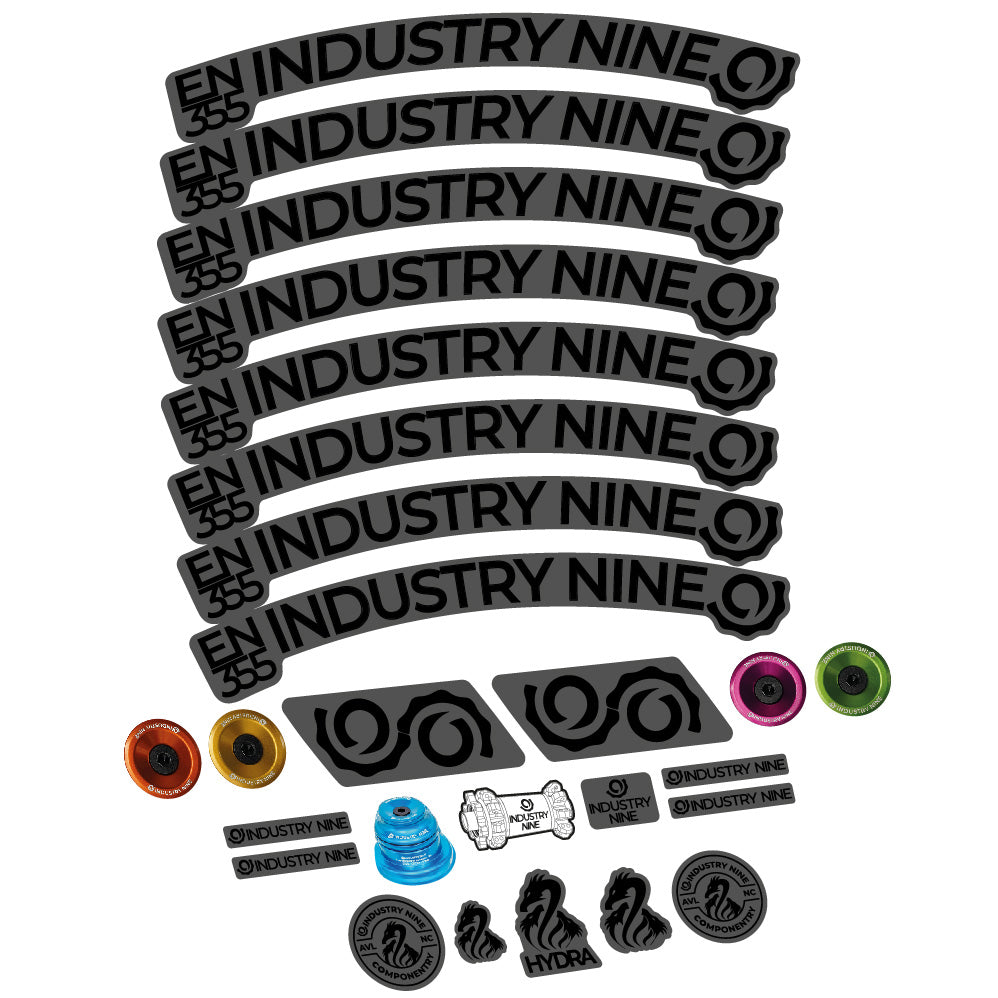 Aufkleber Industry Nine Enduro 355, MTB-Rad 29, Fahrradaufkleber Vinyl