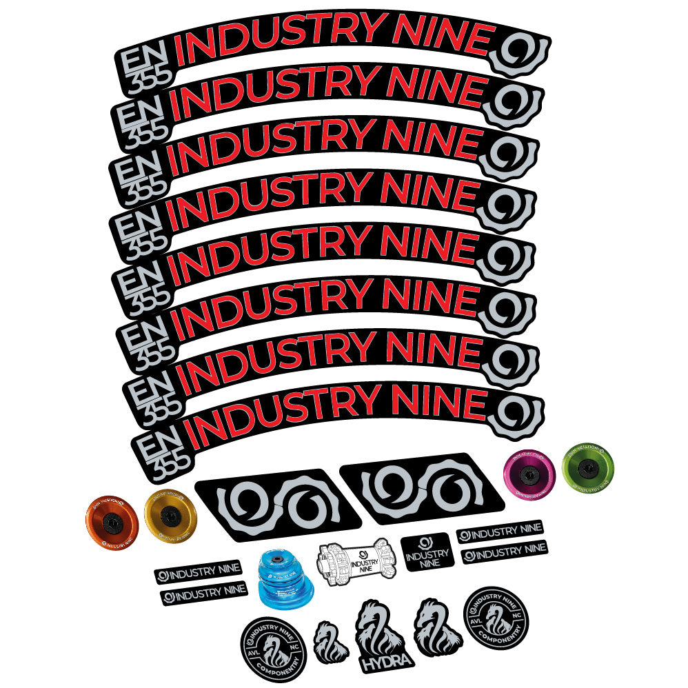 Aufkleber Industry Nine Enduro 355, MTB-Rad 29, Fahrradaufkleber Vinyl