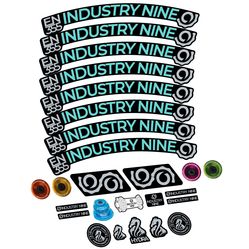 Aufkleber Industry Nine Enduro 355, MTB-Rad 29, Fahrradaufkleber Vinyl