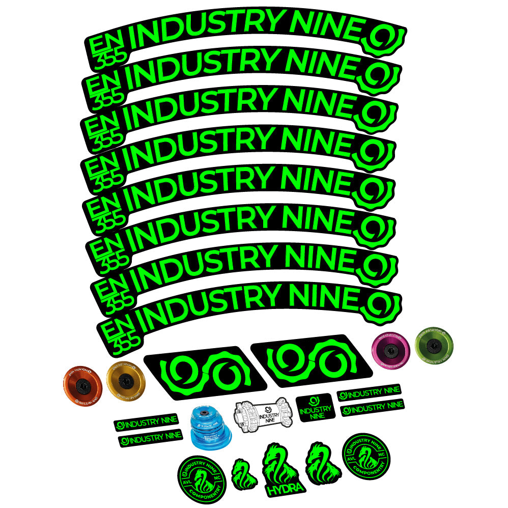 Aufkleber Industry Nine Enduro 355, MTB-Rad 29, Fahrradaufkleber Vinyl