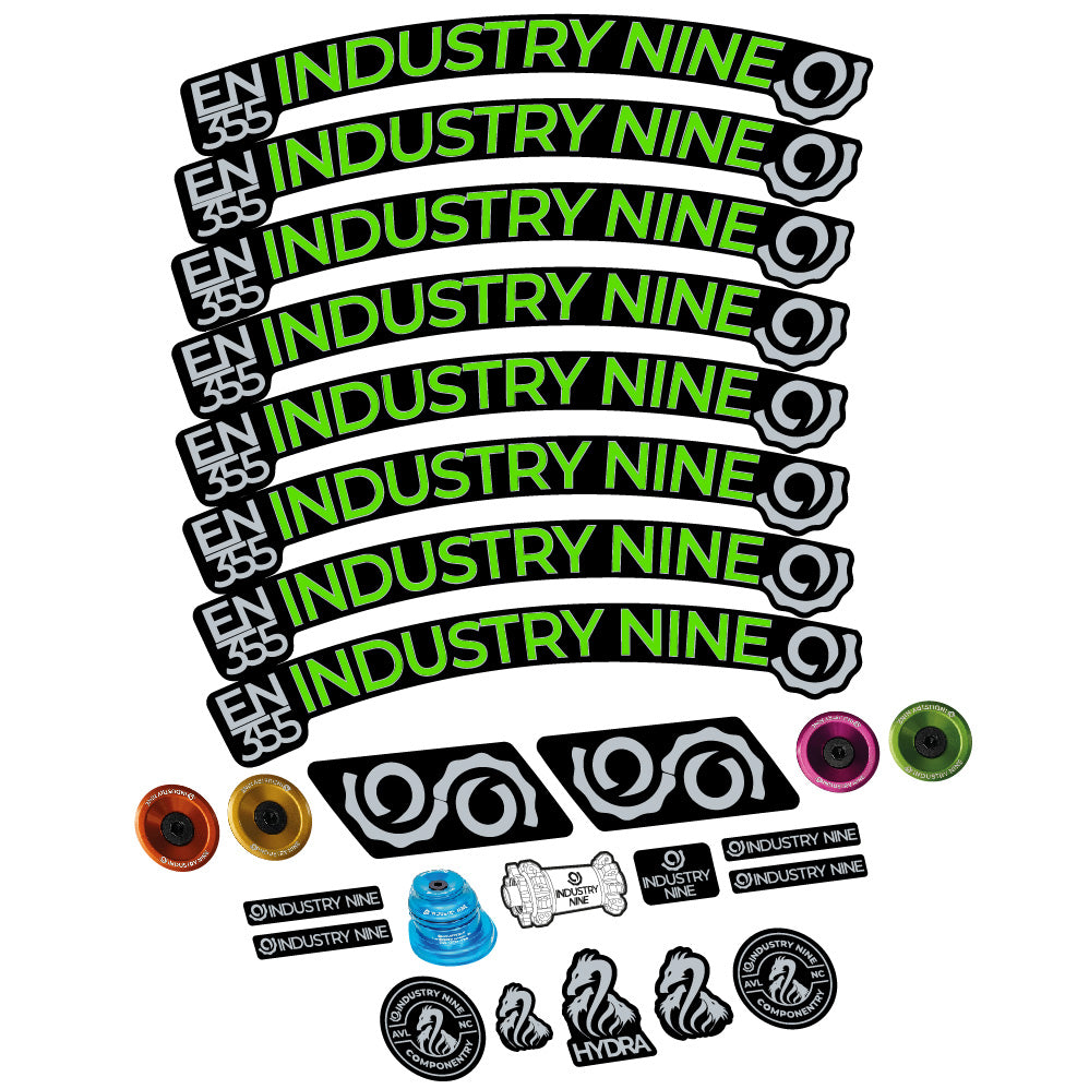 Aufkleber Industry Nine Enduro 355, MTB-Rad 29, Fahrradaufkleber Vinyl