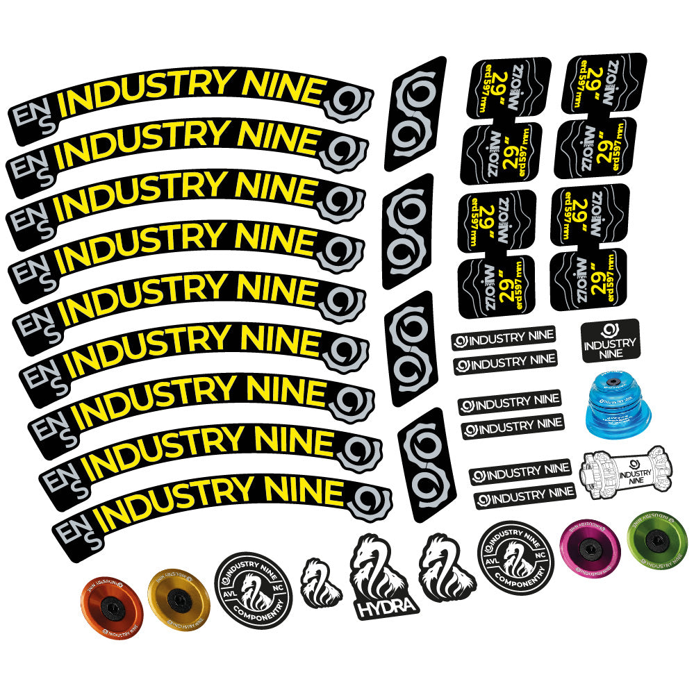 Aufkleber Industry Nine Enduro S, MTB-Rad 29, Fahrradaufkleber Vinyl