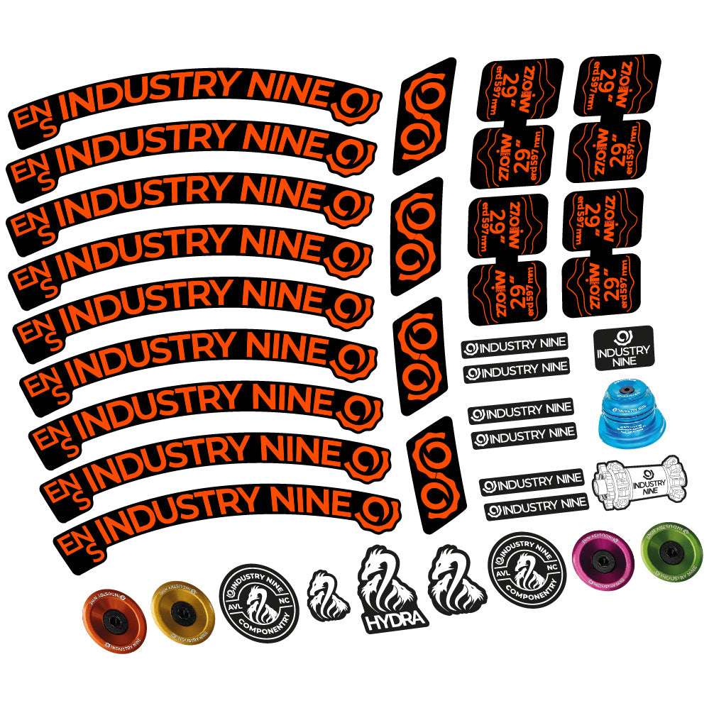Aufkleber Industry Nine Enduro S, MTB-Rad 29, Fahrradaufkleber Vinyl