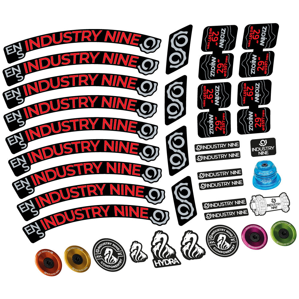 Aufkleber Industry Nine Enduro S, MTB-Rad 29, Fahrradaufkleber Vinyl