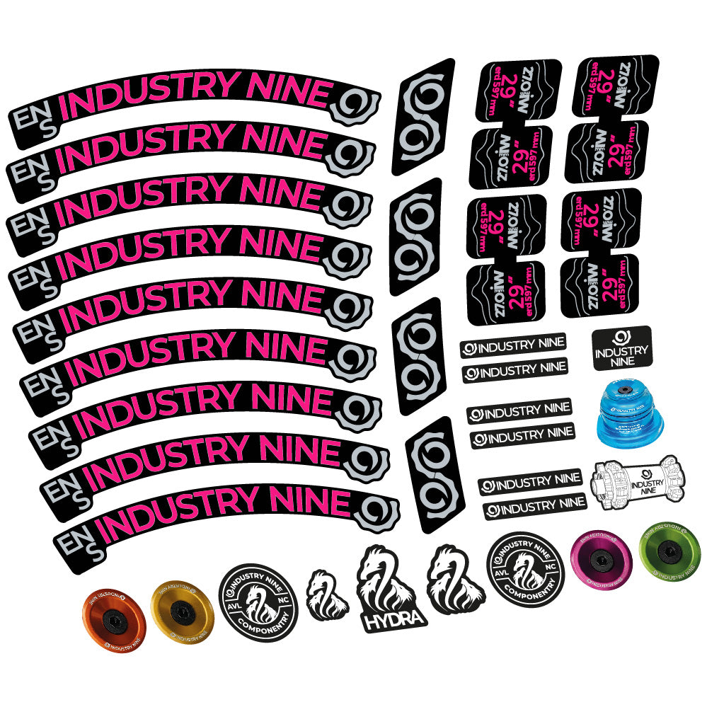 Aufkleber Industry Nine Enduro S, MTB-Rad 29, Fahrradaufkleber Vinyl