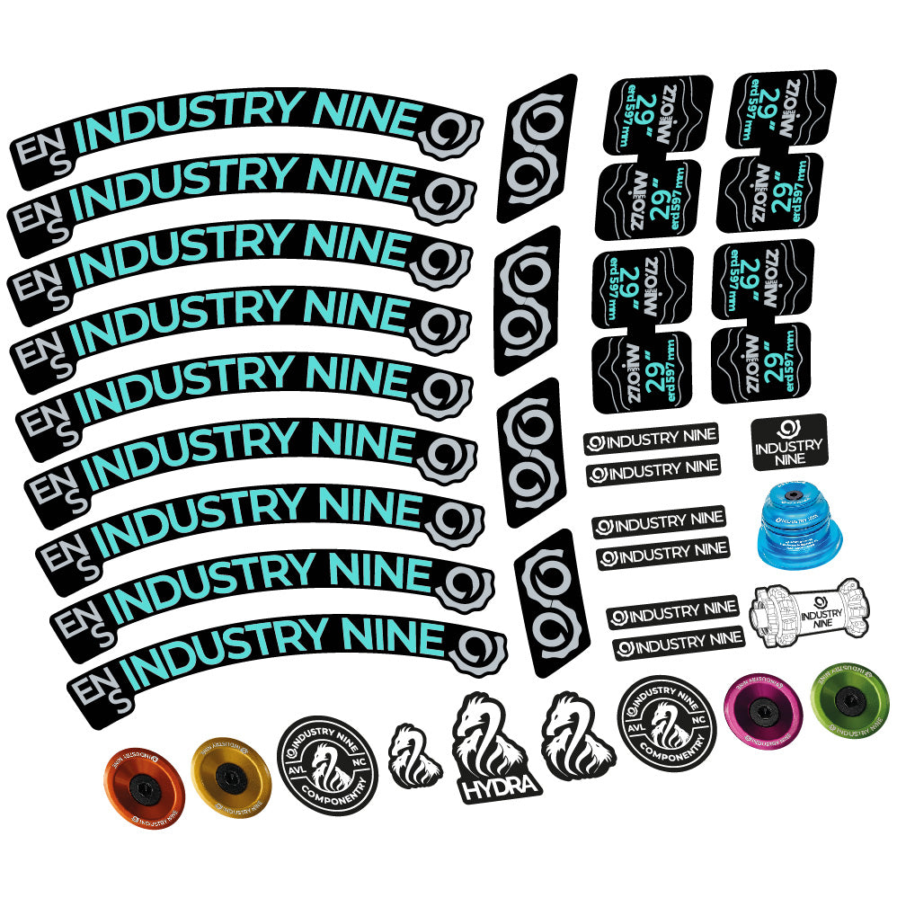 Aufkleber Industry Nine Enduro S, MTB-Rad 29, Fahrradaufkleber Vinyl