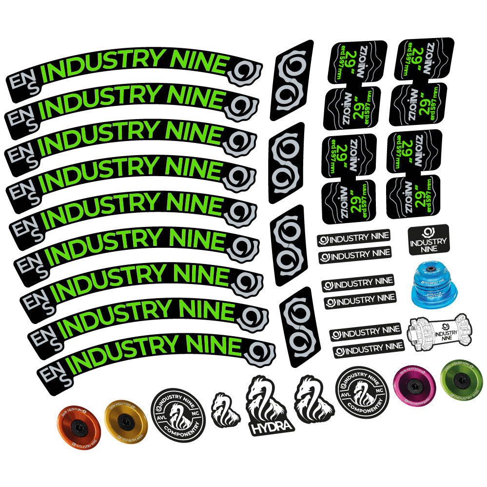 Aufkleber Industry Nine Enduro S, MTB-Rad 29, Fahrradaufkleber Vinyl