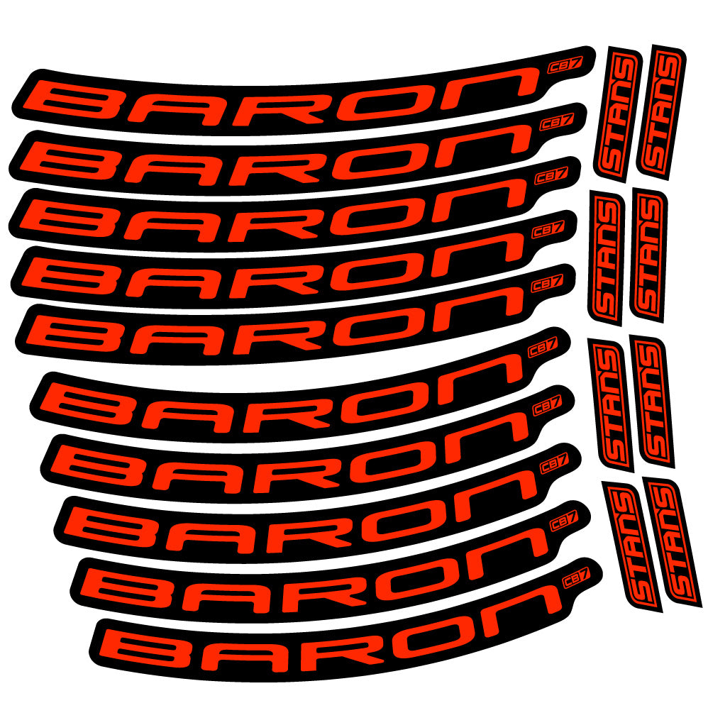 Aufkleber Stans Baron CB7, MTB-Rad 29, Fahrradaufkleber Vinyl