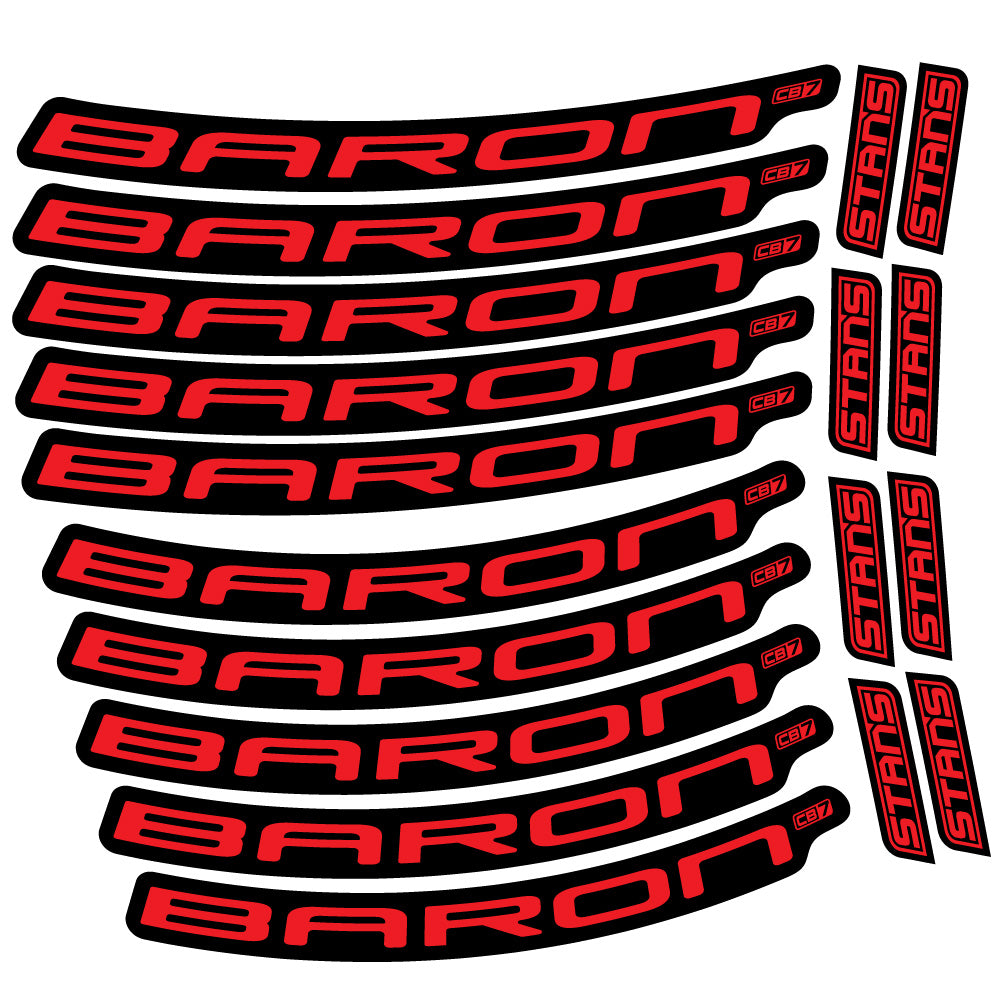 Aufkleber Stans Baron CB7, MTB-Rad 29, Fahrradaufkleber Vinyl