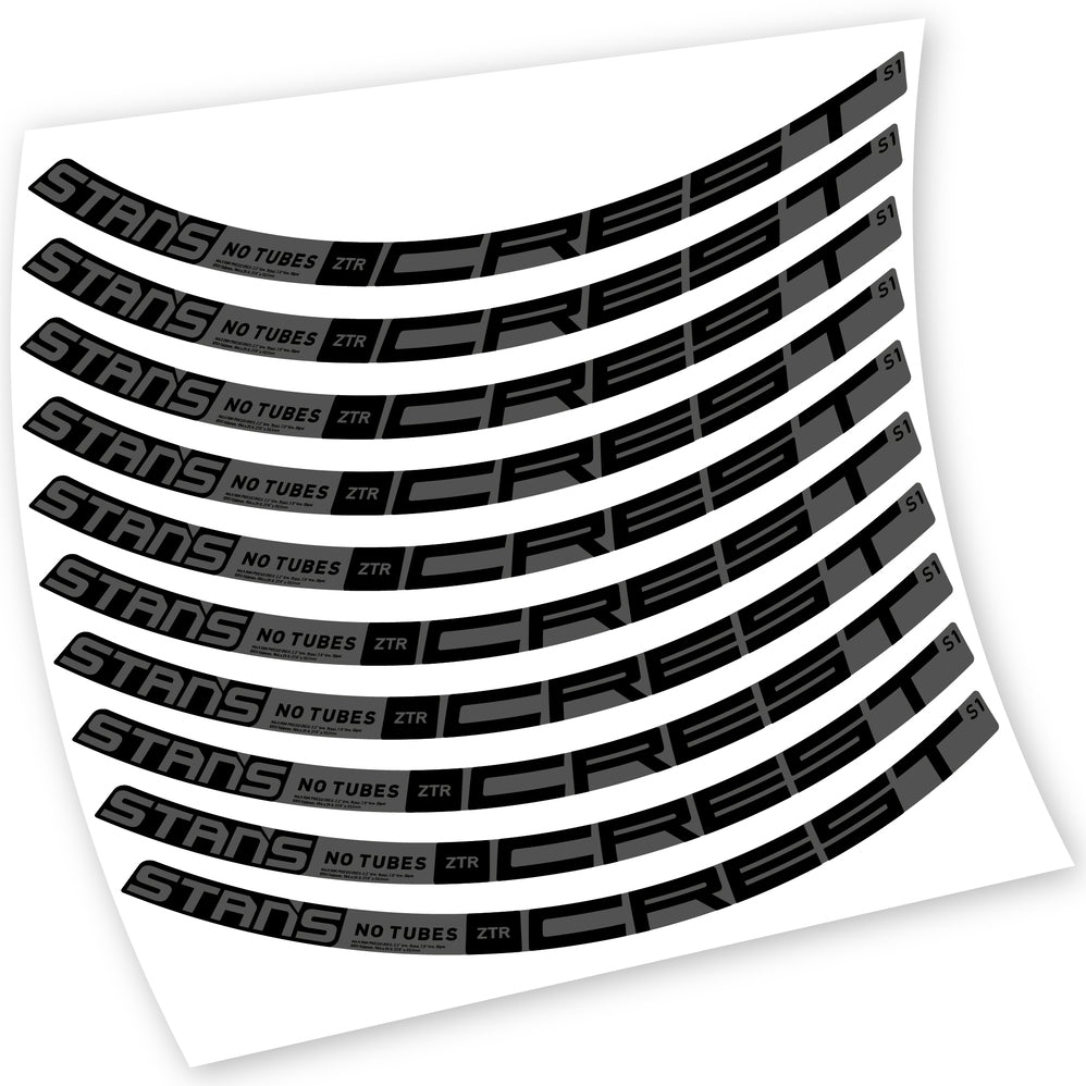 Aufkleber, Stans Notubes ZTR Crest S1 2021, MTB-Rad, Fahrradaufkleber Vinyl