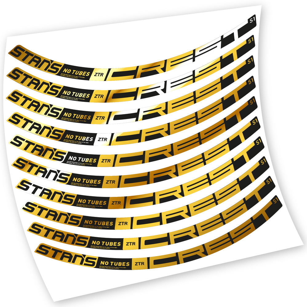 Aufkleber, Stans Notubes ZTR Crest S1 2021, MTB-Rad, Fahrradaufkleber Vinyl