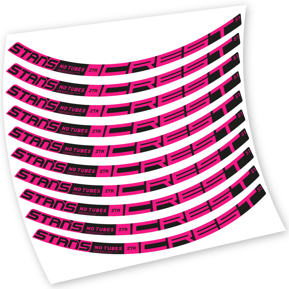 Aufkleber, Stans Notubes ZTR Crest S1 2021, MTB-Rad, Fahrradaufkleber Vinyl