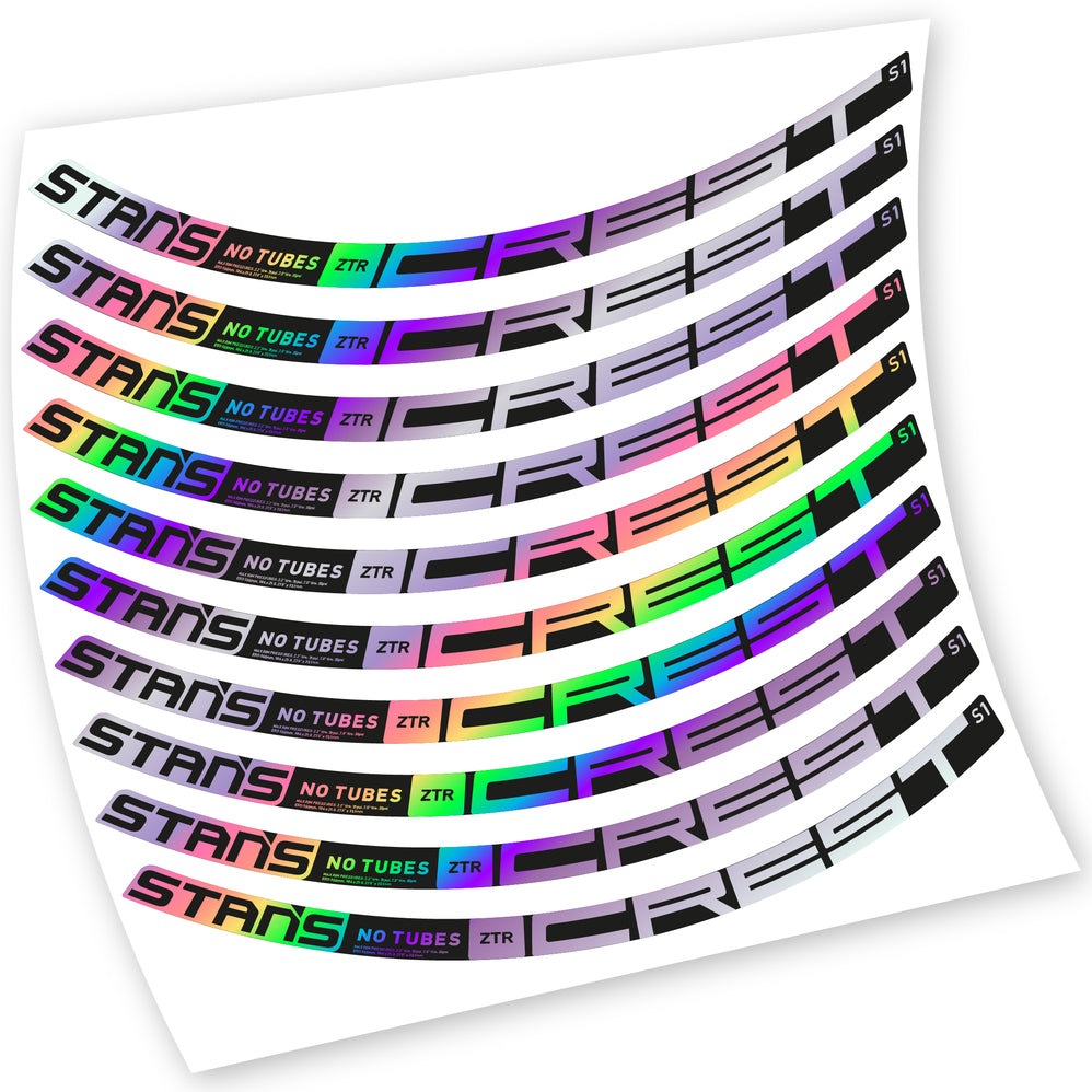 Aufkleber, Stans Notubes ZTR Crest S1 2021, MTB-Rad, Fahrradaufkleber Vinyl