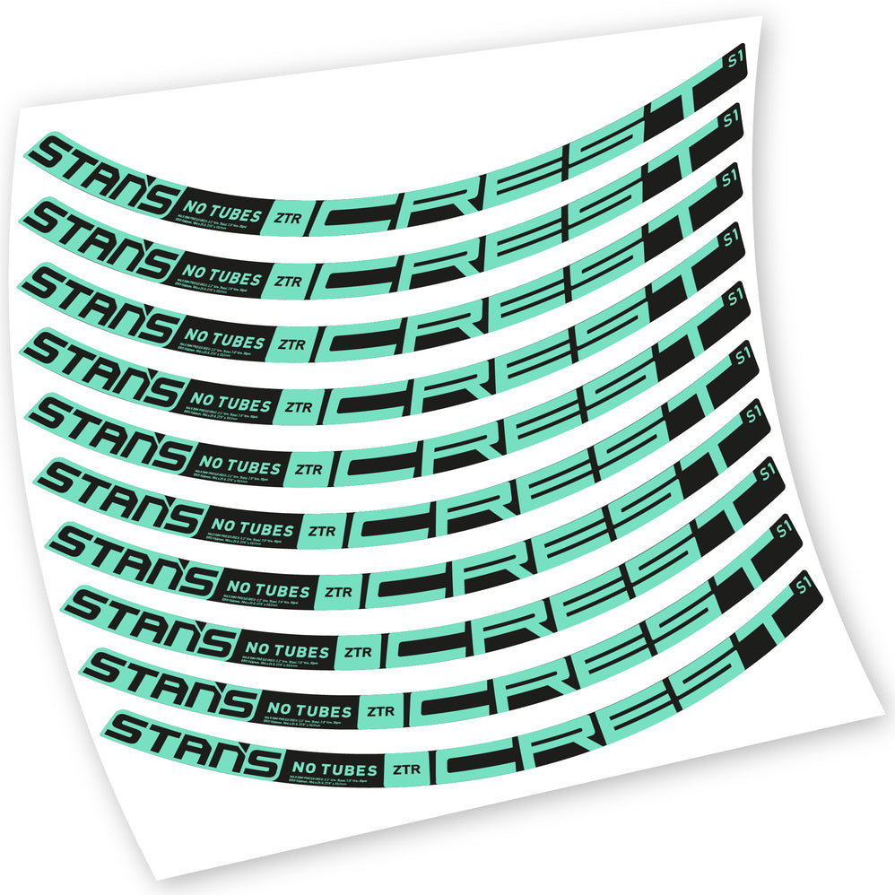 Aufkleber, Stans Notubes ZTR Crest S1 2021, MTB-Rad, Fahrradaufkleber Vinyl