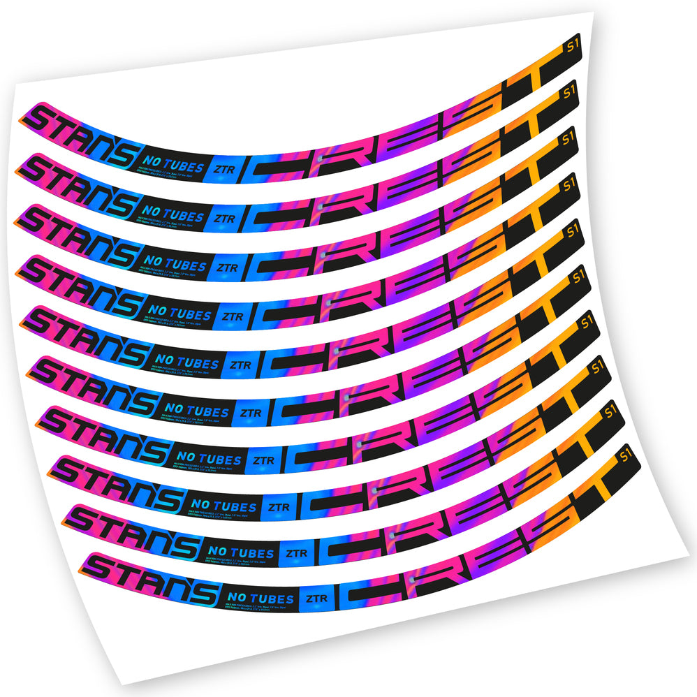 Aufkleber, Stans Notubes ZTR Crest S1 2021, MTB-Rad, Fahrradaufkleber Vinyl