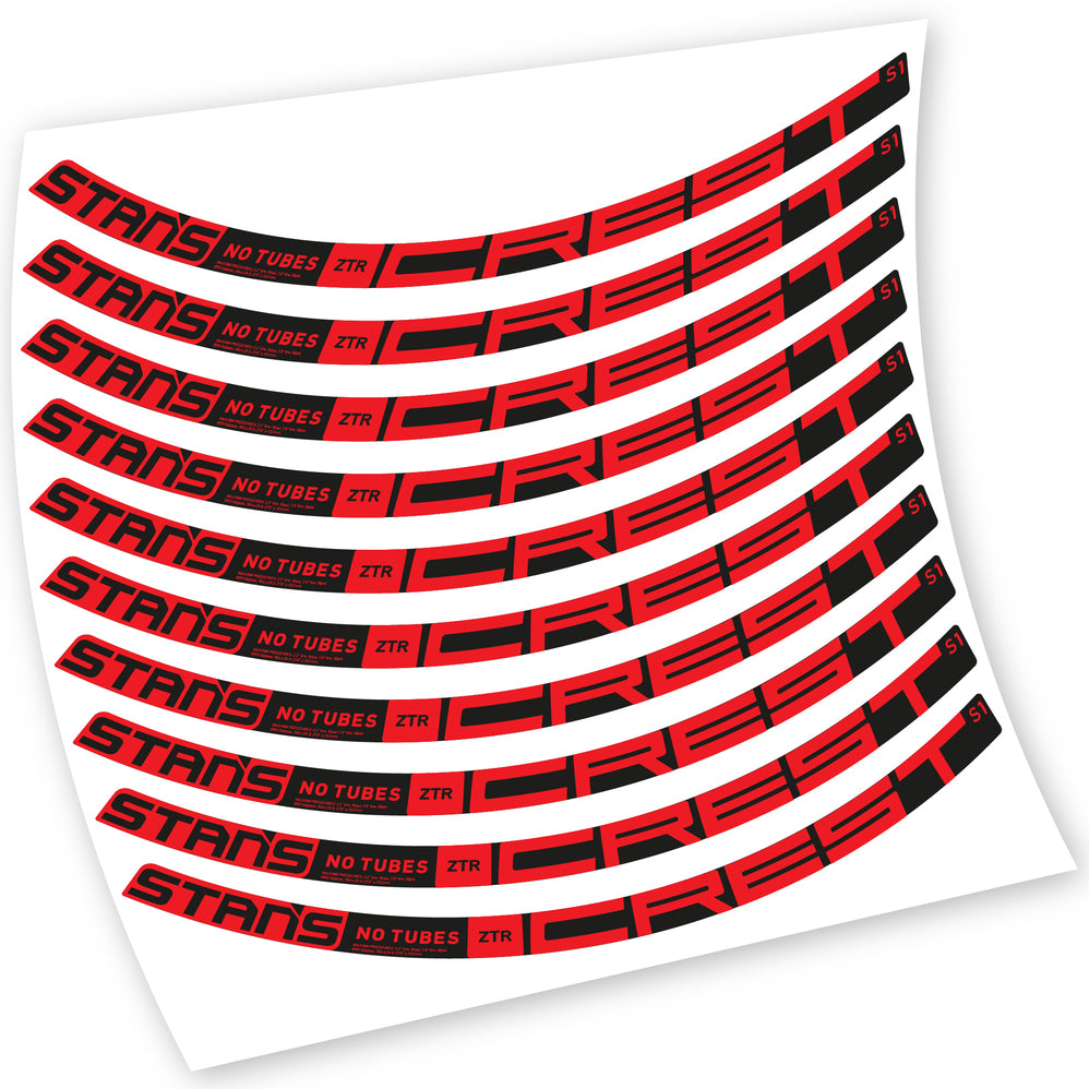 Aufkleber, Stans Notubes ZTR Crest S1 2021, MTB-Rad, Fahrradaufkleber Vinyl