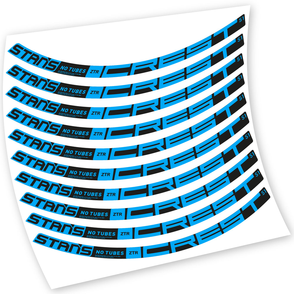 Aufkleber, Stans Notubes ZTR Crest S1 2021, MTB-Rad, Fahrradaufkleber Vinyl