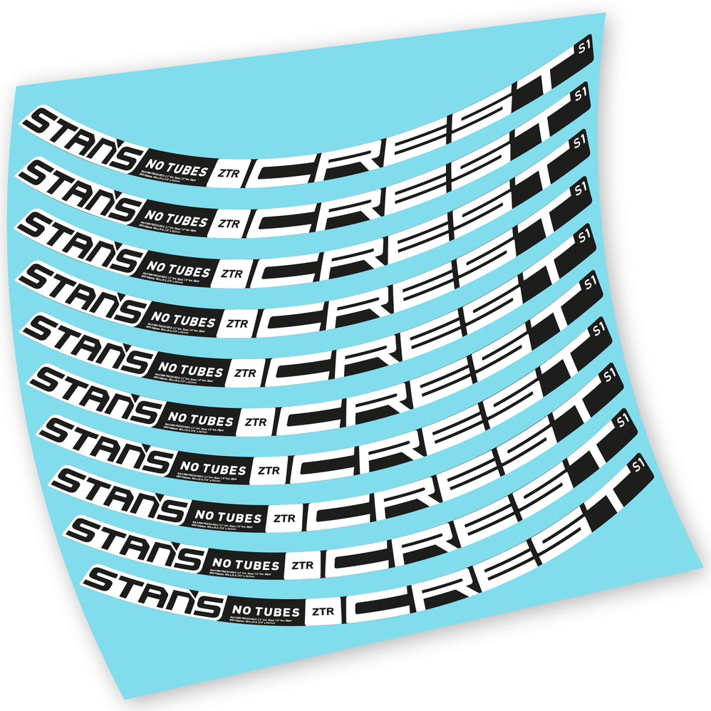 Aufkleber, Stans Notubes ZTR Crest S1 2021, MTB-Rad, Fahrradaufkleber Vinyl