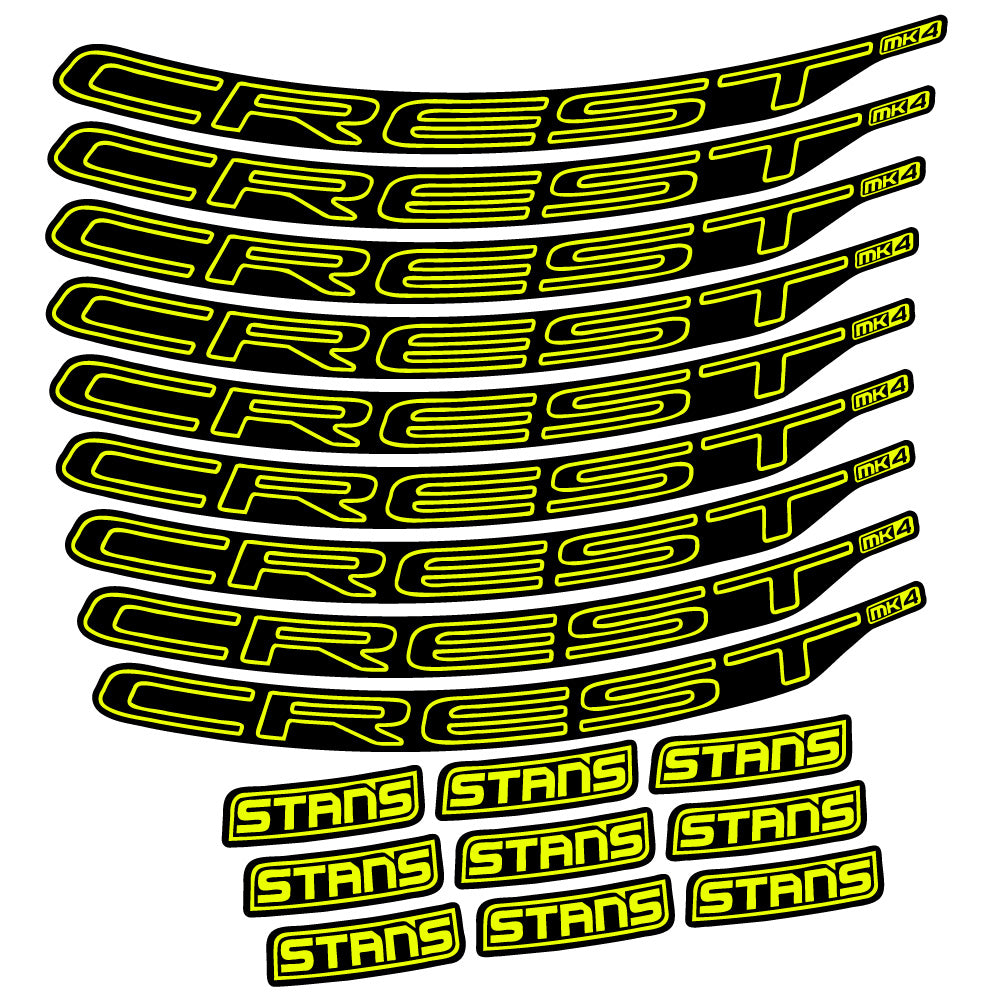 Aufkleber Stans Crest MK4 Ver.1, MTB-Rad 29, Fahrradaufkleber Vinyl