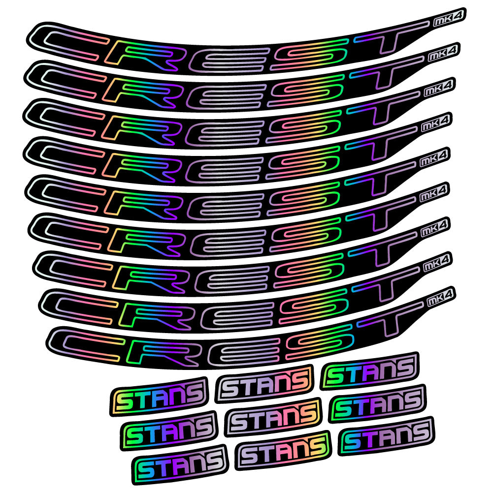 Aufkleber Stans Crest MK4 Ver.1, MTB-Rad 29, Fahrradaufkleber Vinyl