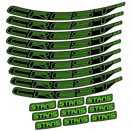 Aufkleber Stans Crest MK4 Ver.1, MTB-Rad 29, Fahrradaufkleber Vinyl