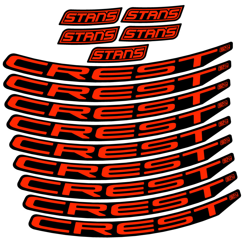 Aufkleber Stans Notubes Crest S2, MTB-Rad 29, Fahrradaufkleber Vinyl