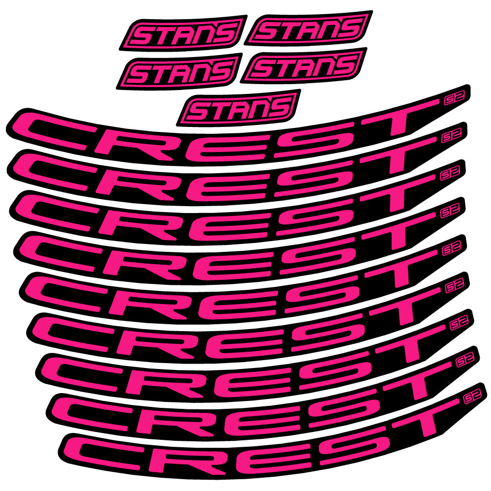 Aufkleber Stans Notubes Crest S2, MTB-Rad 29, Fahrradaufkleber Vinyl