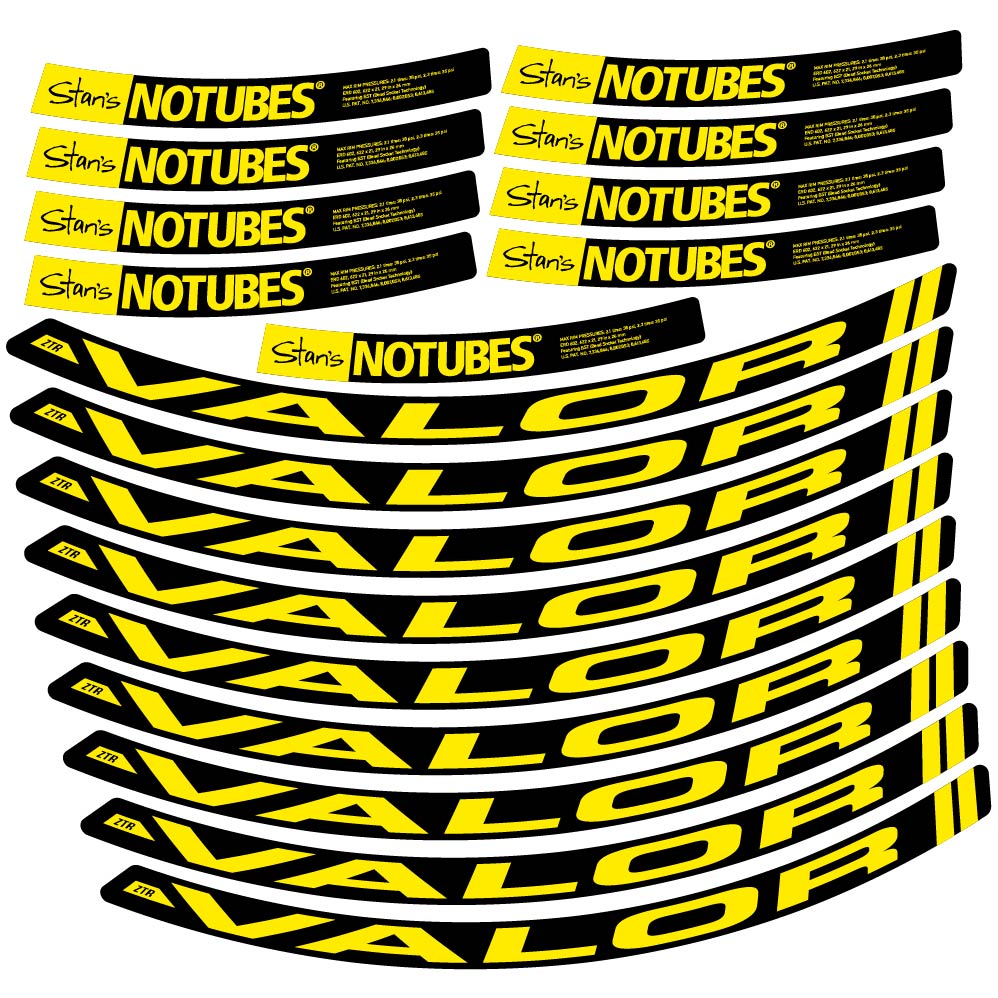 Aufkleber Stans Notubes ZTR Valor, MTB-Rad 29, Fahrradaufkleber Vinyl