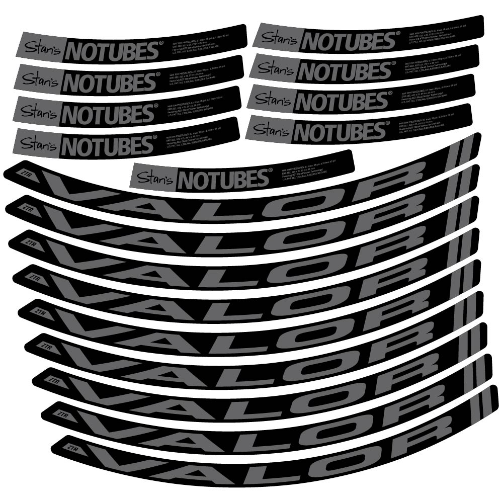 Aufkleber Stans Notubes ZTR Valor, MTB-Rad 29, Fahrradaufkleber Vinyl