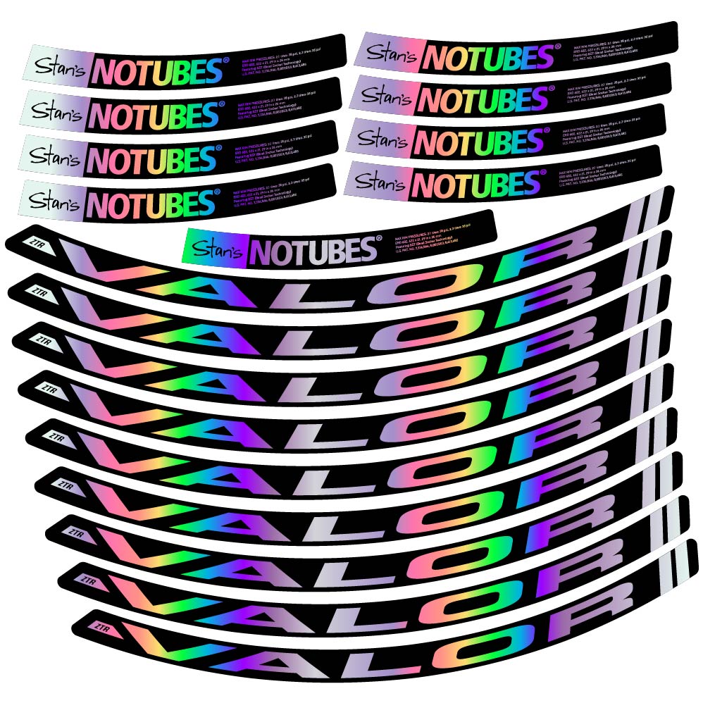 Aufkleber Stans Notubes ZTR Valor, MTB-Rad 29, Fahrradaufkleber Vinyl
