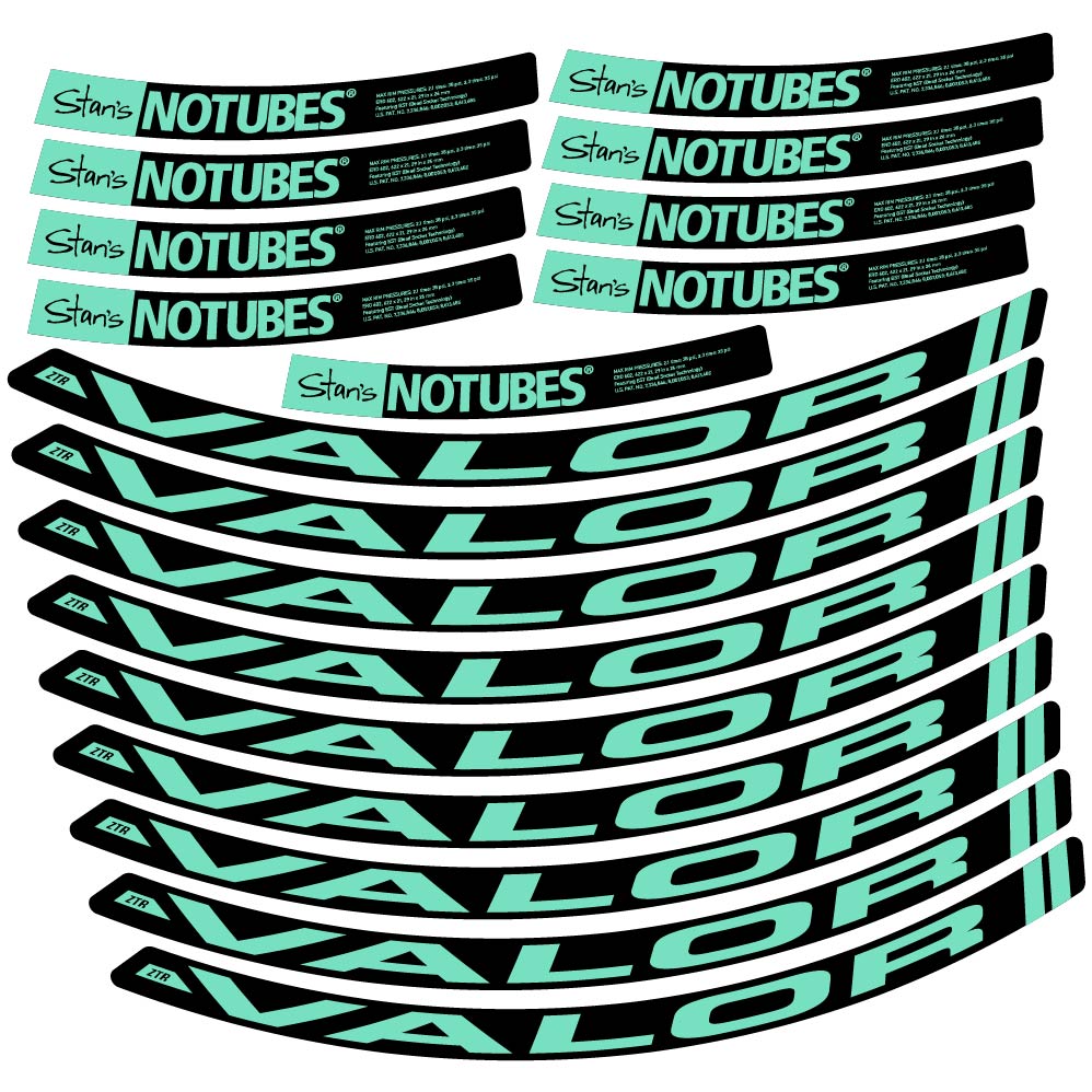 Aufkleber Stans Notubes ZTR Valor, MTB-Rad 29, Fahrradaufkleber Vinyl