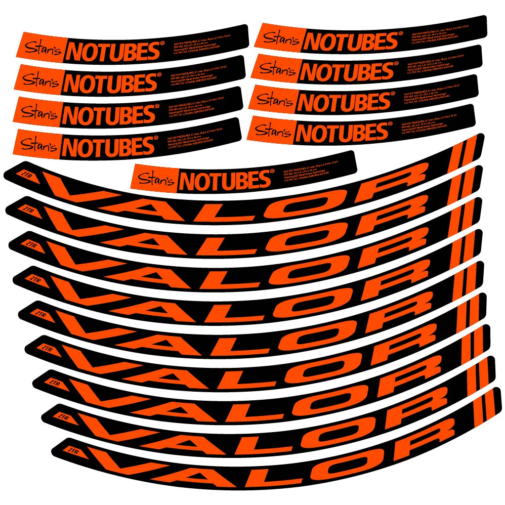 Aufkleber Stans Notubes ZTR Valor, MTB-Rad 29, Fahrradaufkleber Vinyl